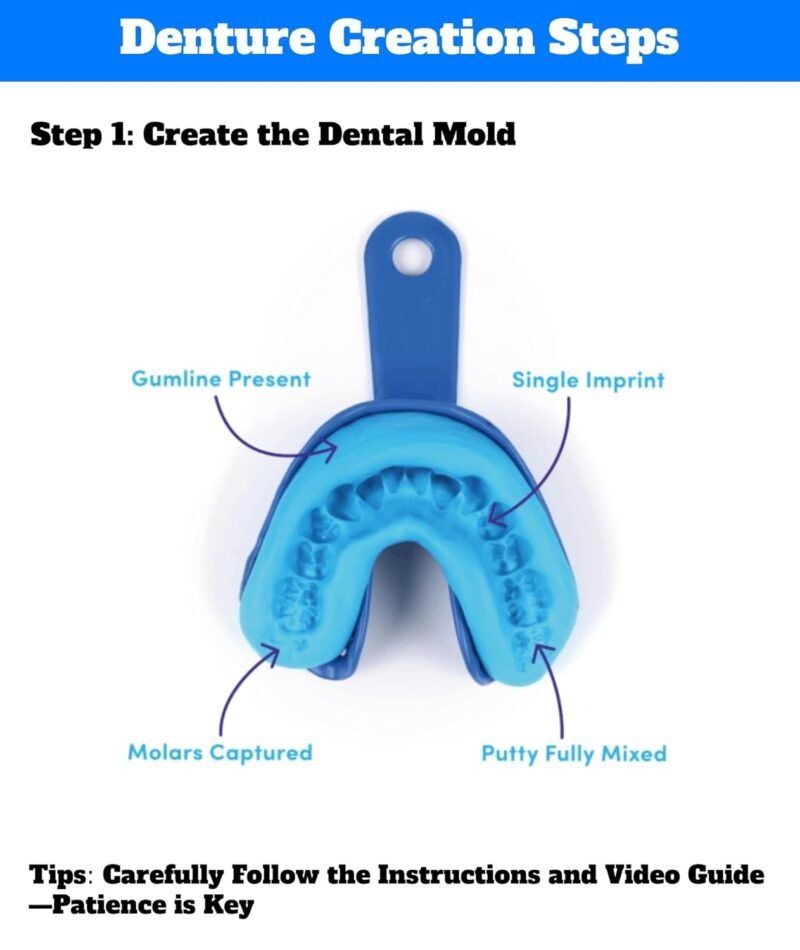 DIY Denture Kit Repair Missing Teeth Fake Teeth - Image 2